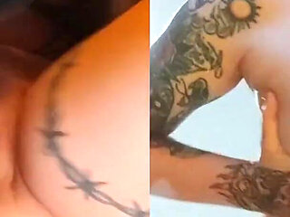 Split Screen Double Rebeca Addams Boobs Bouncing