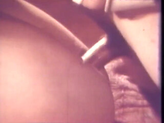 Vintage hairy pussy enjoyed a big cock