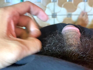 masturbating in the bathroom secretly very scared