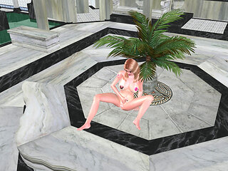 Beautiful Big Breasted Shemale Shakes Dick with Sexy Poses 3D Hentai