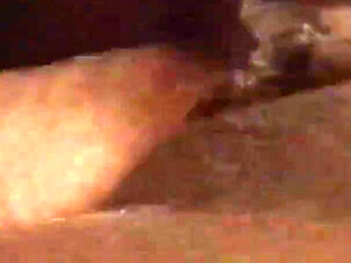 Tattooed ebony-skin Amber Star masturbates and sucks cock for cum