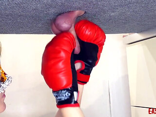 Mistress Boxing in Her Slave Balls Easycbtgirl