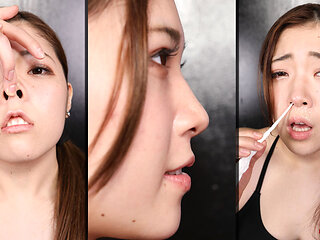 Saya Minami Masturbates You with Her Nose
