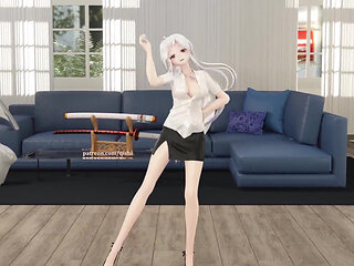 mmd Genie Office Lady Uniform