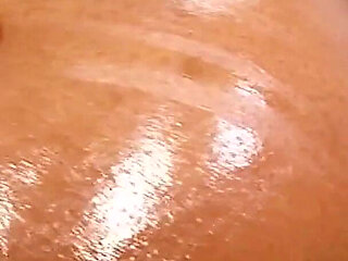 Hottest Busties Scene 4: a Voluptuous Black Woman with Large Oiled Tits Enjoys a Big Cock in Her Pussy and a Creampie