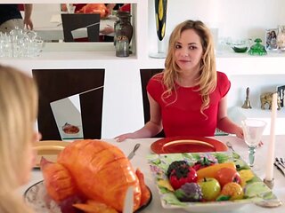 Two blondes, codi and angel, enjoy a steamy encounter with Filthy Rich.