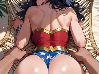 Wonder Woman With Her Big Tits And Perfect Body Gets Fucked After Saving Her Husband