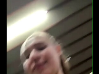 He fucking my anal while im squirting in the gym