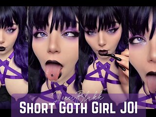 Short Goth Girl JOI