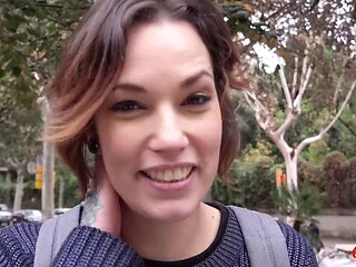 German Scout Casting: Tattooed Small Tits Slut Silvia Ruby Fucked Hard