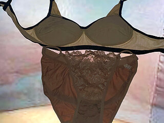 Bhabhi ki bra panty me hilaya jerk on panty