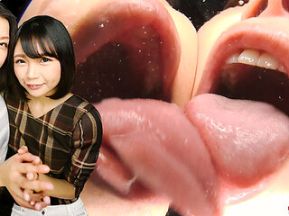 POV Spit Frenzy: 2 Tongues, 1 Lens, You Overwhelm in Saliva as Tsubaki Kato & Iori Tease You with Their Dripping Mouths.