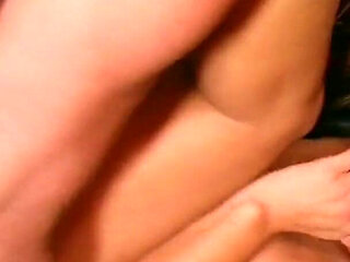 Teen with big silicone tits is fucked hard by her boyfriend