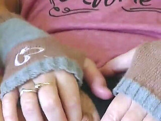 Pussy & Ass Fingering & Orgasm Masturbation in Crotchless Panties