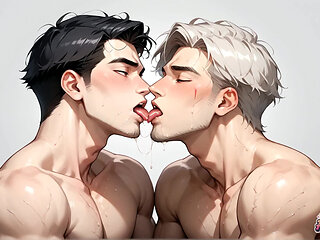 Sexy Guys Get Down and Messy in This Cream Colored Muscle Fest! the Hottest Gay Porn Ever!