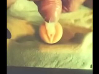 Precum Filled Condom Play