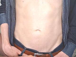 Sexy Skinny Young Get Milked From Stepdaddy Hand