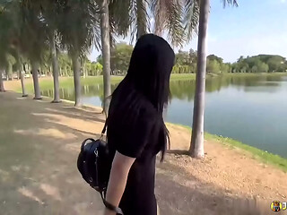 JohnTronX - Chubby Thai girl with big boobs and ass gets fucked hardcore