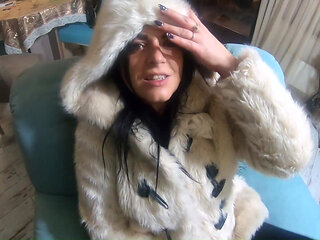 Milfycalla Blowjob Compilation in Downjackets & Fur Coats Cock Sucking with Clothing Fetish