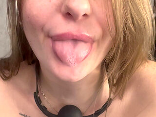 Tease You with My Big Tits and Spit on Them