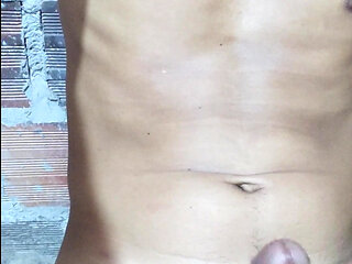 YOUNG LATINO MILKING HIS COCK WITH POCKET ASS