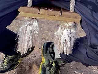 Massives on a Beach Swing.