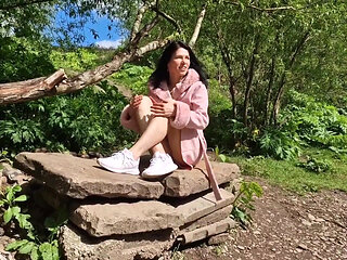 Open Legs Outdoors and Pissing