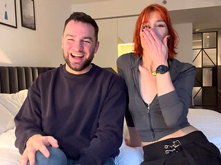 Sex Shop Trip Leads to Tall Skinny Redhead MILF Takes Big White Dick Ass to Mouth