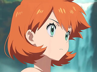 MISTY SUCKS AND FUCKS ASH&rsquo_S HUGE COCK OUTDOORS. POKEMON HENTAI ANIMATION