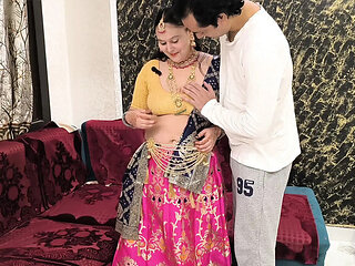 Puja Bhabhi hardcore fuck with Indian hunter in doggy style and missionary