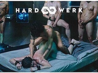 Freya Dominated in Sweaty 7-Man Gangbang