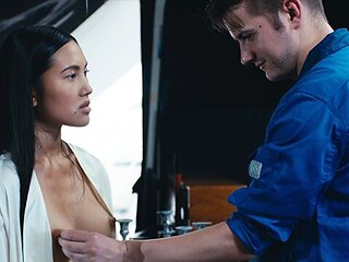 Stunning Sam Bourne and May Thai - time stopped clip - Freeze