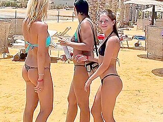 Egypt porn with hot bikini girls: Day 8 - Amateur holiday sex for breakfast