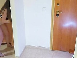 Wife Fucks The Delivery Man While The Husband Watches. Cuckold Fucks After