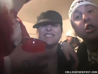 Filthy cock sucking teen slut goes down on dick