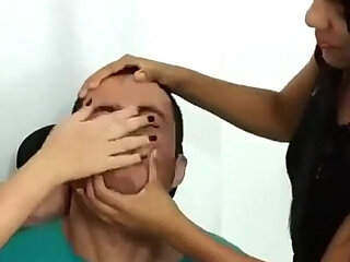 Spitting Step-sisters Loves Hand Over Mouth Domination