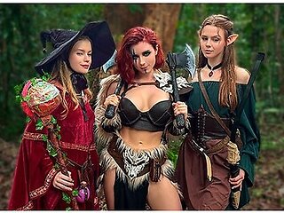 Porno D&d World - Sweetie Fox, Diana Rider And Arinafox In Sex Adventure