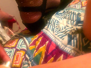 Crossdresser Jerking Wanting a Cock to Suck