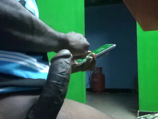 Indian Tamil Mature Man Mastrubation on the Chair