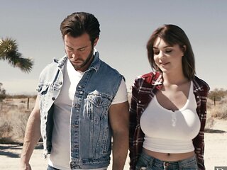 Seth Gamble and Gabbie Carter try clothed sex in the car