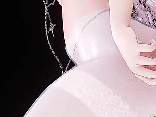 [mmd]shake It; White Stockings; Nipple Chains; Twin Ponytails