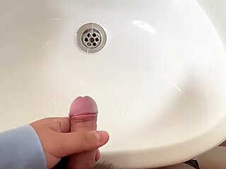 This Guy Jerk The Cock New Tehnique ! Wanna See This !!! Big Cumshot Load In The Sink ! Pov 4k
