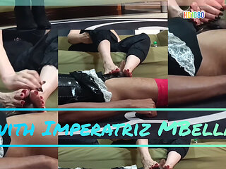 Sissy Masturbates with Feet Empress Mbella