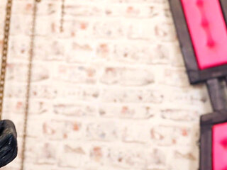 Double Femdom Latex Action with Spit and Dildos