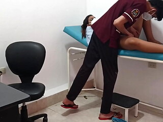 Doctor treats young patient and masturbates her with dildo &ndash_ she ends up very horny alone