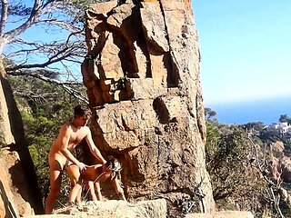 Kinky couple's outdoor sex adventure in public