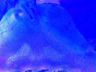 Ass in blue light