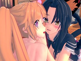 Manga porn, ahegao, anime