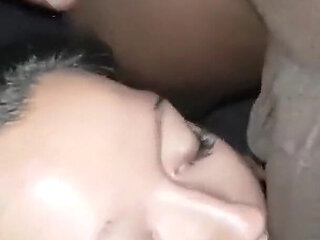 WildEnglishBBW BBC Nata4sex MMF Threesome crawling sucking both dicks