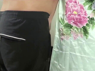 Indian Muslim Hijab Satin Lingerie Big Ass Creampie Doggy